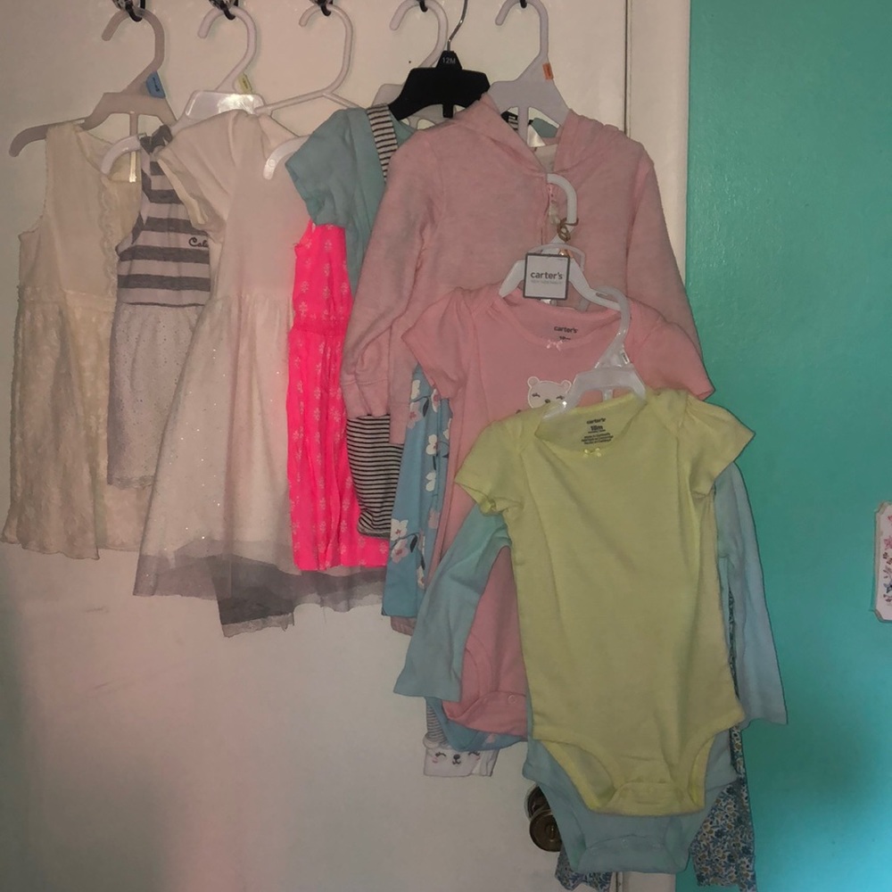 8 outfit baby girl lot